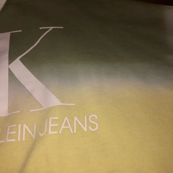 Calvin Klein Green Tie Dye Crop Hoodie Size Small - Picture 6 of 6